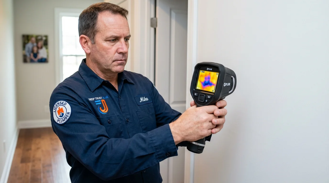 Thermal imaging leak detection by Johns Plumbing LLC in Vicksburg